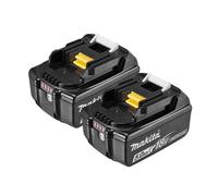 Pack 2 Batteries MAKITA BL1850B Li-ion 18 V / 5 Ah (témoin de charge intégré)