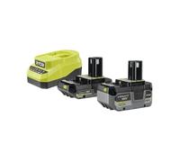 Ryobi Pack de 2 batteries 18V One+ RC18120A-242X – 4,0Ah & 2,0Ah, chargeur rapide compact