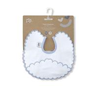 Pack 2 Bavoirs ronds Nubécita en bleu et gris