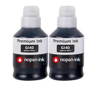 Pack 2 Bouteilles encre GI-40 GI-41 GI-490 Noir compatible pour Canon Haute capacité 135ml