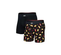 Pack 2 boxers saxx vibe xtra soft comfort flamin hot noir x2