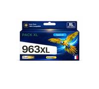 Pack 2 Cartouche 963XL C 963 C 3JA27AE 3JA23AE compatible pour HP 9010 9020 Cyan Haute capacité avec puce 1600 pages puce résistante