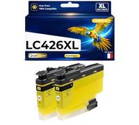 Pack 2 Cartouche d’Encre LC426XL LC426XL LC426 XL Compatible pour Brother MFC-J4335DW MFC-J4340DW MFC-J4535DW MFC-J4540DW Jaune Haute capacité avec Puce 5000 Pages