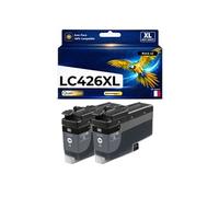 Pack 2 Cartouche LC426XL LC426 XL compatible pour Brother Noir Haute capacité avec puce 6000 pages
