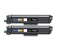 Pack 2 Cartouche toner TN247 TN243 TN247BK TN243BK compatible pour Brother Noir Haute capacité avec puce 3000 pages