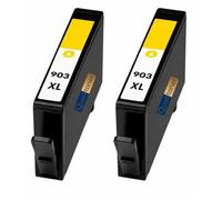 Pack 2 Cartouches 903XL 903 XL Jaune compatible pour HP OfficeJet Pro 6960 6970 Haute capacité avec puce résistante aux mises à niveau