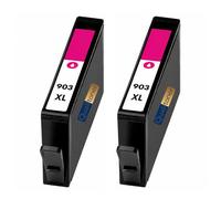 Pack 2 Cartouches 903XL 903 XL Magenta compatible pour HP OfficeJet Pro 6960 6970 Haute capacité avec puce résistante aux mises à niveau