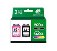 Pack 2 Cartouches compatibles HP 62 XL