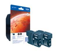 Pack 2 cartouches d'encre Brother LC-1100HYBKBP2 / LC1100HYBKBP2 noires XL, 2 x 900 pages