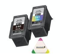 Pack 2 Cartouches d'encre Noir et Couleur pour imprimante Canon PIXMA MG3600 MG3650 MG4150 + Un surligneur Plein d'encre 3 Couleurs Offert
