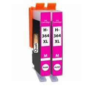 Pack 2 Cartouches encre 364XL 364 XL compatible pour HP Magenta Haute capacité avec puce 1300 pages