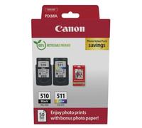Pack 2 Cartouches Originales Canon Pg510/Cl511 Bk+C+M+Y - 2970B017 [Pag-244] [Ml-9]