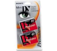 PACK 2 CASSETTES VIERGES CAMESCOPE SONY MINI DV PRENIUM 60