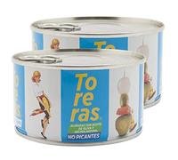 Pack 2- conserves non épicées assaisonnées d’anchois naturels et d’huile d’olive. Mélange d’olive, oignon, cornichon, poivre. Aliments en conserve fabriqués en Espagne.