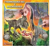 Pack 2 Dinos 3d Puzzle