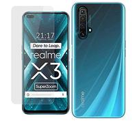 Pack 2 en 1 Coque Gel Transparent + Protecteur Verre Trempé pour Realme X3 SuperZoom