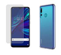Pack 2 En 1 Coque Gel Transparent + Protector Verre Trempé Pour Huawei P Smart + Plus 2019