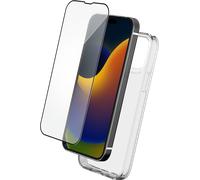Pack 2 en 1 Coque iPhone 15 Pro Max Souple Transparente + Protège écran 2.5D + SmartFrame™ - Certifié GRS Bigben