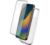 Pack 2 en 1 Coque iPhone 15 Pro Souple Transparente + Protège écran 2.5D + SmartFrame™ - Certifié GRS Bigben