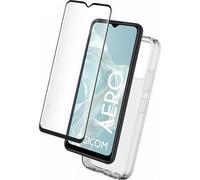 Pack 2 en 1 Coque Logicom Aero Souple Transparente + Protège écran + SmartFrame™ - Certifié GRS Bigben