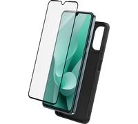 Pack 2 en 1 Coque Motorola G06 / G06 Power Souple Noire + Protège écran 2.5D + SmartFrame™ - Certifié GRS Bigben