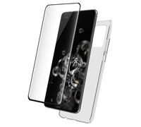 Pack 2 en 1 Coque Samsung Galaxy S21 Ultra 5G Souple Transparente + Protège écran 3D Bigben