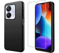 Pack 2 En 1 Coque Silicone Tpu Antichoc + Film Verre Trempé 9h Pour Blackview Color 8 6,75"" - Noir