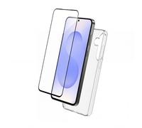 Pack 2-en-1 Coque Souple et Protège-écran Verre Trempé pour Galaxy S25 FE BigBen Connected Transparent