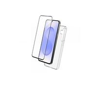 Pack 2-en-1 Coque Souple et Protège-écran Verre Trempé pour Galaxy S25 FE Transparent