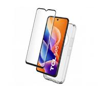 Pack 2-en-1 Coque Souple et Protège-écran Verre Trempé pour TCL 605 5G/60 SE,