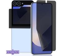 Pack 2 En 1 Protecteur D'écran Vie Privée Pour Samsung Galaxy Z Flip 6 - Film Hydrogel Tpu + Verre Trempé Externe Anti-Espion, Anti-Rayures, Auto-Réparant, Sensible Au Tactile