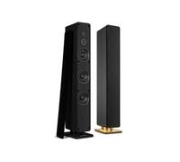 Audizio ARCO Pack 2 Enceintes Actives Hi-FI 320W Noires, Tour de Son BT Stéréo, Colonne Amplifiée DSP pour Salon, TV et Home Cinéma