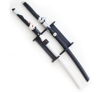 Pack 2 Epees en Bois Lame en Bois Overwatch Katana Sabre + Support Décoration