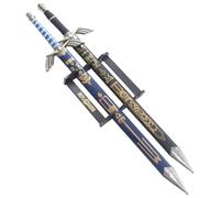 Pack 2 Epees Zelda Epee de Link en Bois Master Sword Epee Decoration Excalibur + Fourreau Décoration