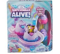 Spin Master – Jouet Hatchimals Alive – Pack 2 œufs Douche Color Change, 2 figurines +15 accessoires