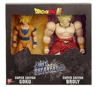 Pack 2 Figurines Bandai Limit Breaker Goku et Broly Multicolore G