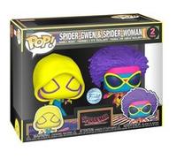 Funko Figurine Pop! Spider-Gwen & Spider-Woman – Across The Spider-Verse – Blacklight 2 Pack
