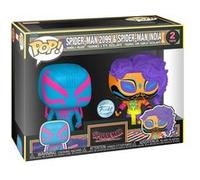 Funko – Pop! Figurine – Across The Spider-Verse : Spider-Man 2099 & India – Blacklight – Pack de 2