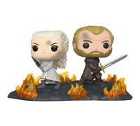 Pack 2 figurines Funko Pop Game of Thrones Daenerys et Jorah 9 cm Gris G