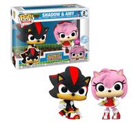 Pack 2 figurines Funko Pop Games Sonic Shadow et Amy Rose