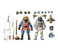 Pack 2 figurines - Les Tortues Ninja (Cartoon) Space Adventure & Samurai Turtles 18 cm G