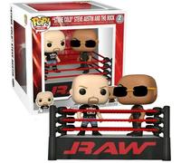 Pack 2 Figurines WWE - FUNKO - The Rock vs Stone Cold - Jouet - Mixte - Intérieur