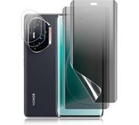 Pack 2 Films Hydrogel Tpu Anti-Espion + 2 Protections Objectifs Caméras Pour Honor 300 Ultra 5g ¿ Film Confidentialité Écran Flexible