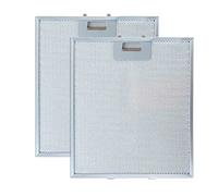 Pack 2 Filtres Métalliques pour Hotte Aspirante de Cuisine KE0001781 Compatible avec les Hottes Fagor, Edesa, Aspes, Balay | 30,5x26,8cm | Argent