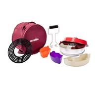Pack 2 : Four + Plaque de cuisson + Sac + Lot de 6 moules en silicone + Poignée de levage