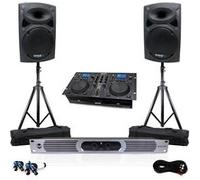 Pack 2 HP 1400W + ampli 2x350WRMS + lecteur CD/USB