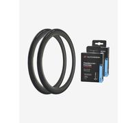 Pack 2 Huntchinson Fusion 5 700 x 25 TT All Season + 2 chambres à air Hutchinson 700 x 25-30 Valve Presta 60 mm - 700x28
