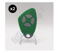 Pack 2 INTRATONE - Télécommande HF/Badge RFID à 4 canaux Vert 09-0119 - Programmation Uniquement par Syndic