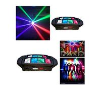 Pack 2 JEUX DE LUMIERE SPYDER PROFESSIONNEL DMX 8 X 3W puissants DJ LED MIX SONO BAR CLUB DISCOTHEQUE SOIREE DANSANTE EN FOLIE