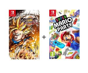 Pack 2 jeux Nintendo Switch : Dragon Ball FighterZ (code in a box) + Super Mario Party